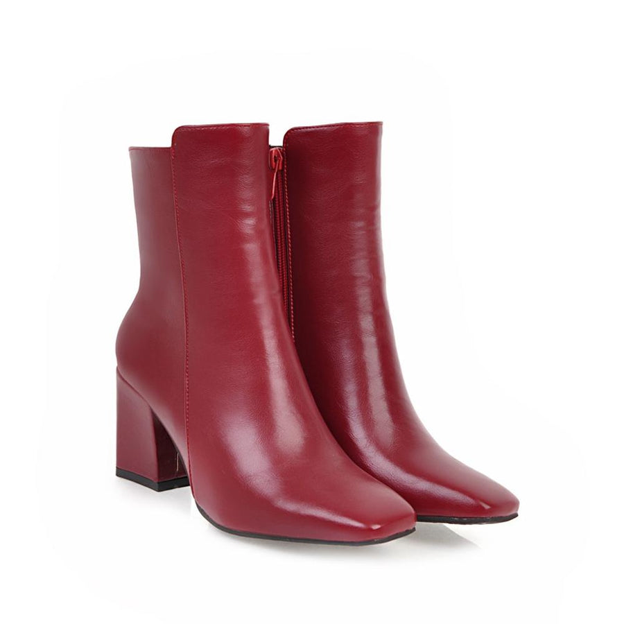 Women's Ankle Boots with Zip Closure