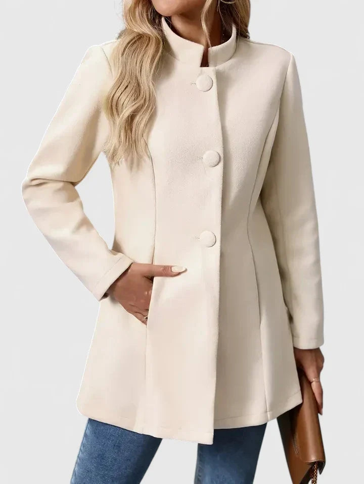 Women's Jacket with Button Front and Pockets