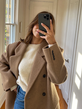 Women's Wool-Blend Tailored Coat
