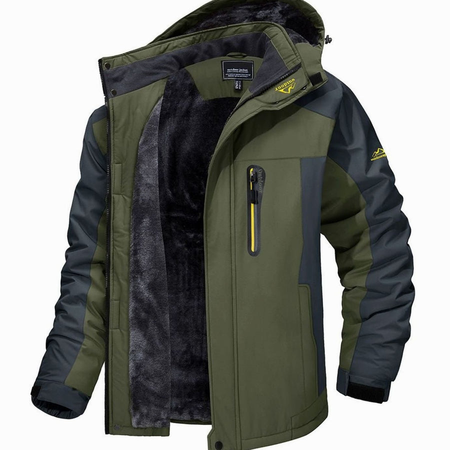 Men's Fleece-Lined Hooded Winter Jackets