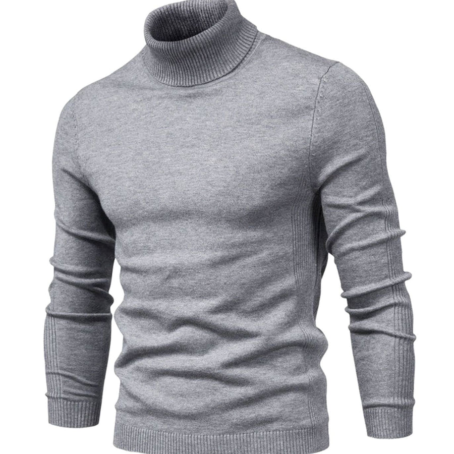 Men's Slim-Fit Turtleneck Casual Knit Sweater