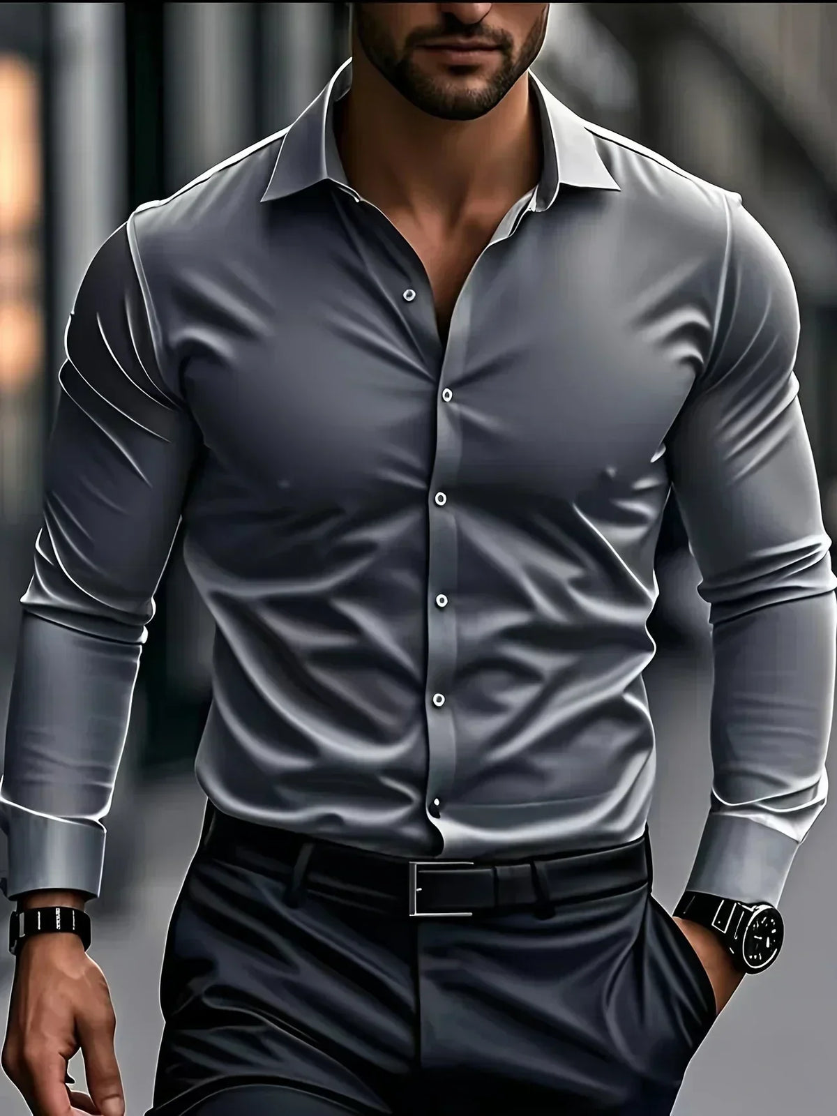 Hunter | Men's Stylish Long-Sleeved Shirt