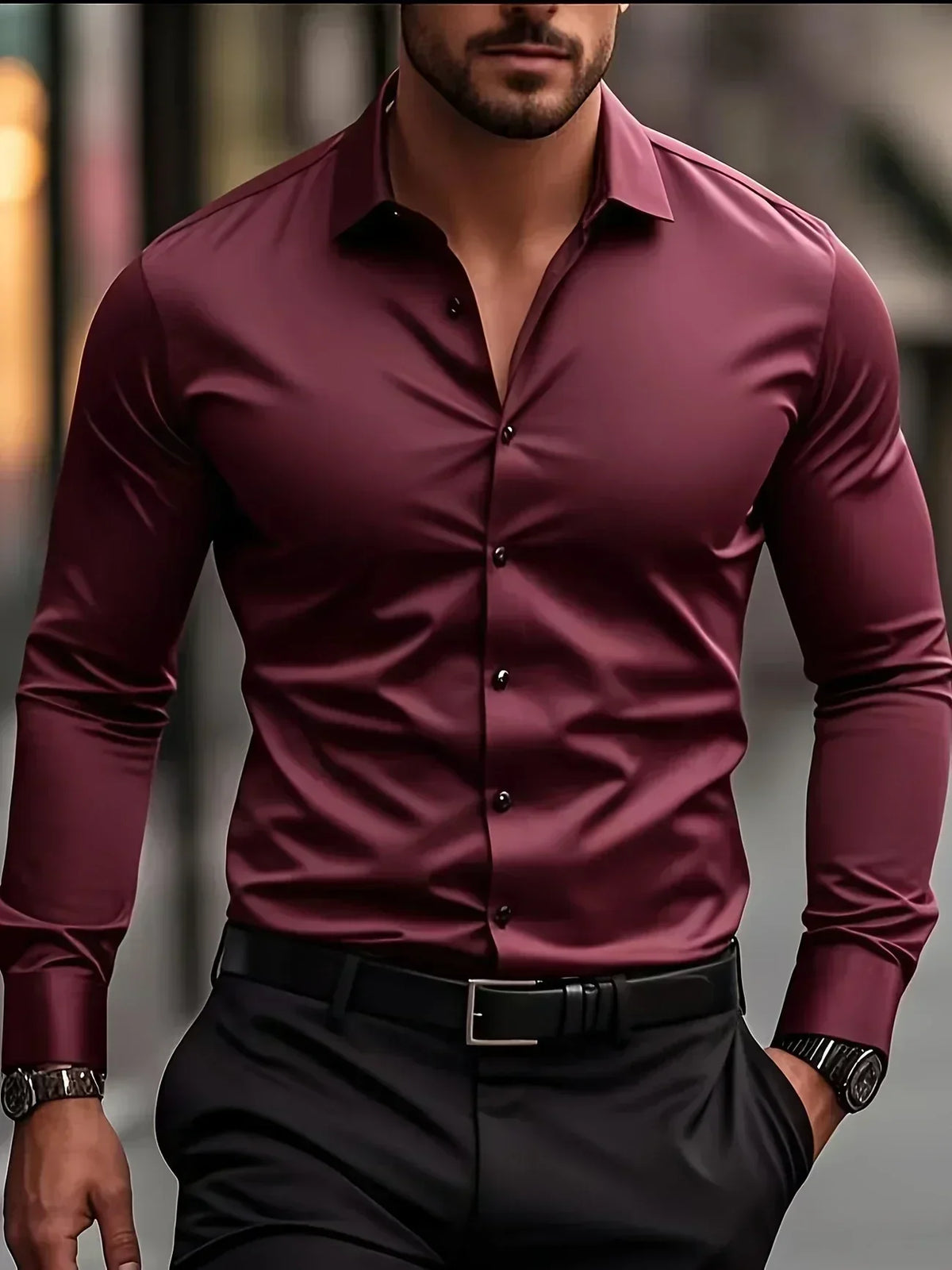 Hunter | Men's Stylish Long-Sleeved Shirt