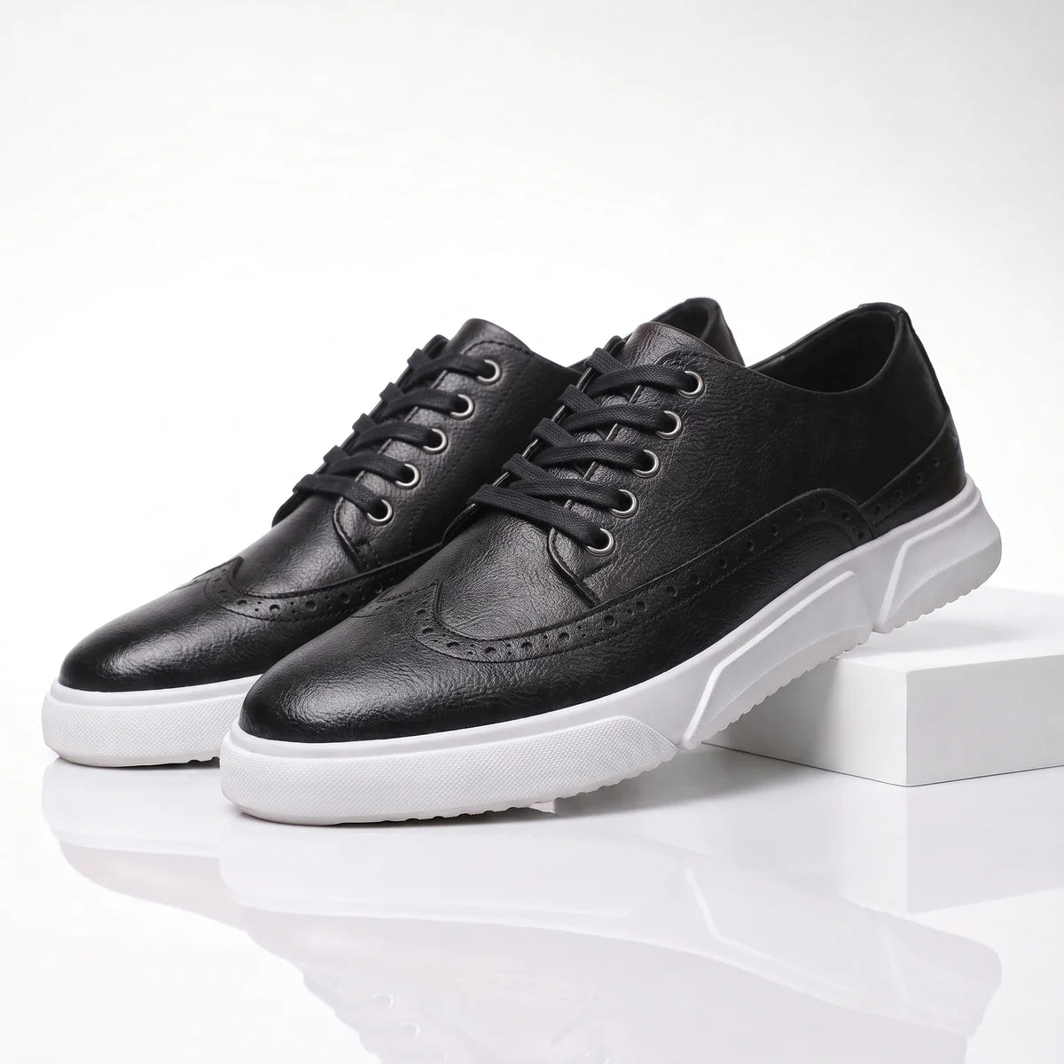 Calver Leather Brogue Sneakers