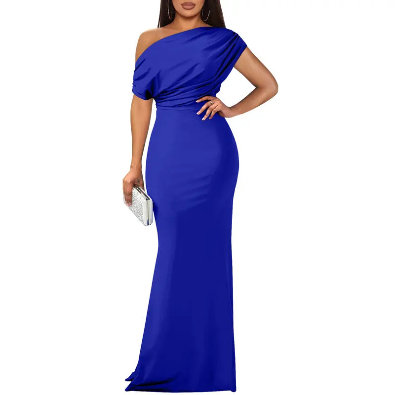 Eva's Boutique | Elegant Off-Shoulder Gown