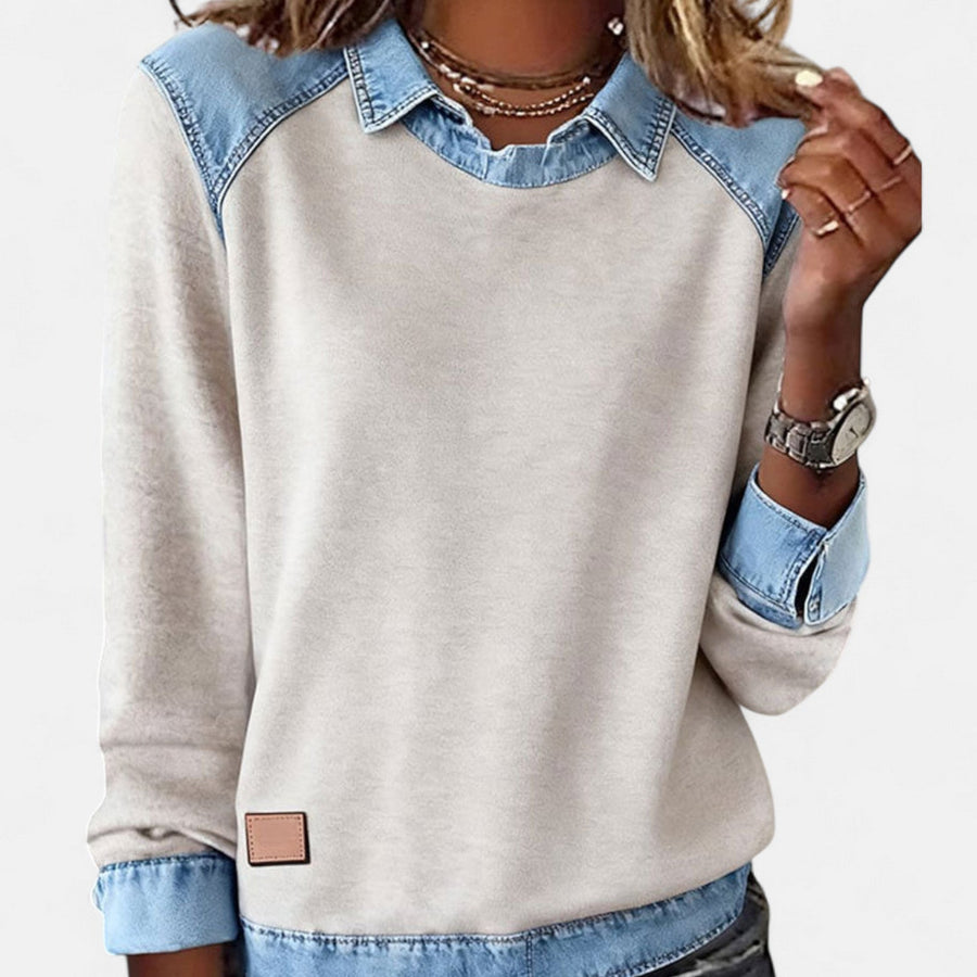 Women's Trendy Long-Sleeve Sweater, Fitted Silhouette