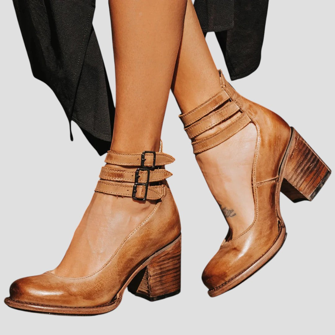 Women's Mid Calf Boots with Support Sole | Comfortable Booties in a Slim, Tapered Line | Size 5-10.5