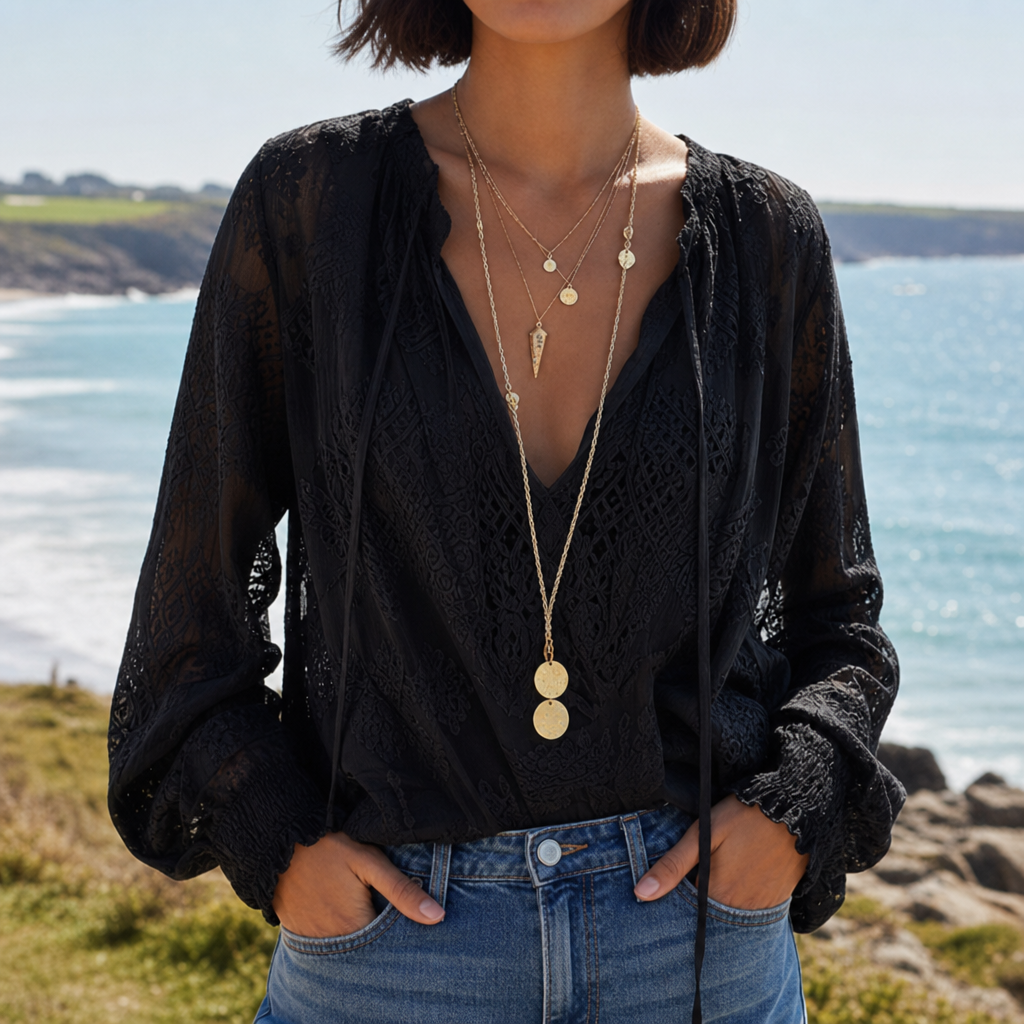 Carcassonne Boho Lace Blouse