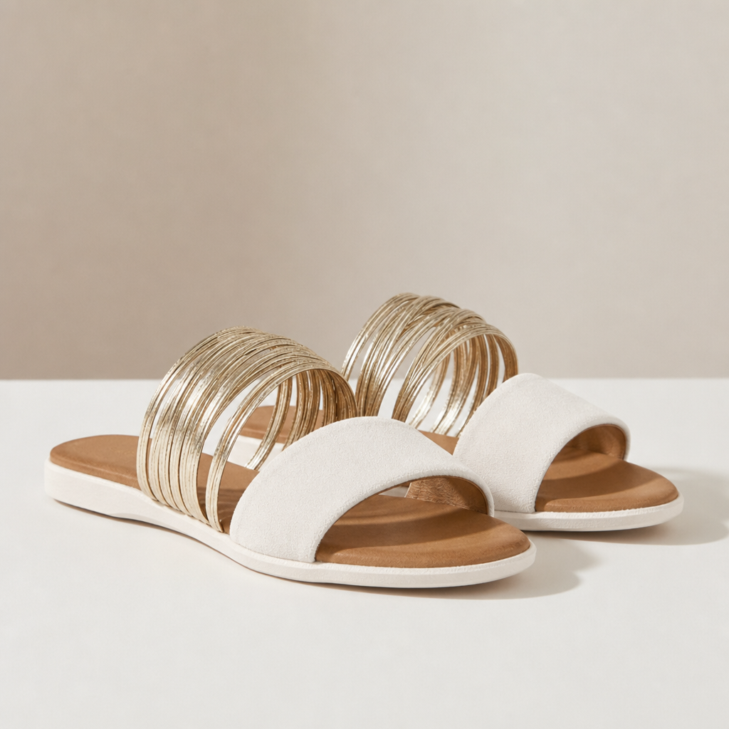 Birgu Gold Multi-Strap Slides