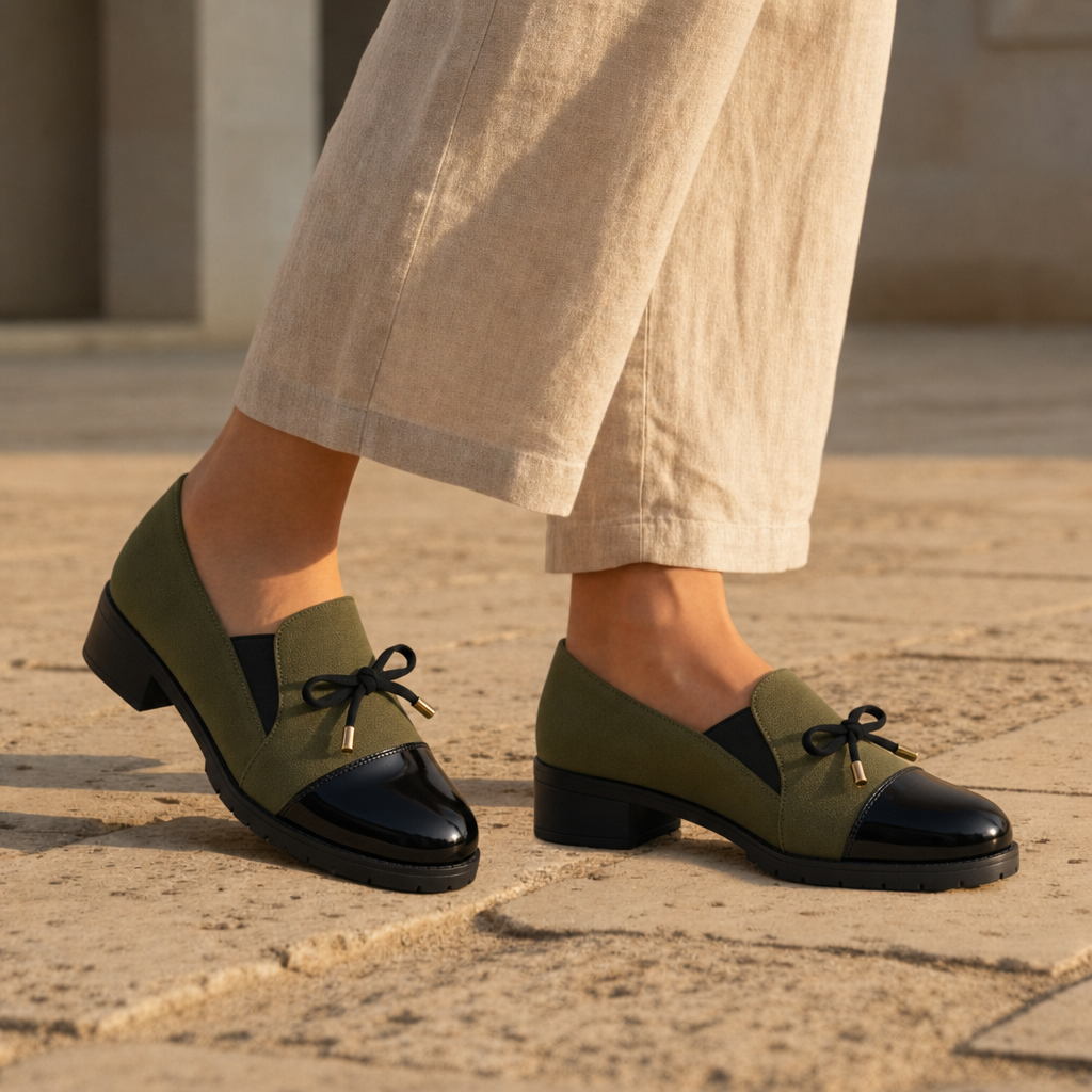 Tinos Bow Detail Loafers