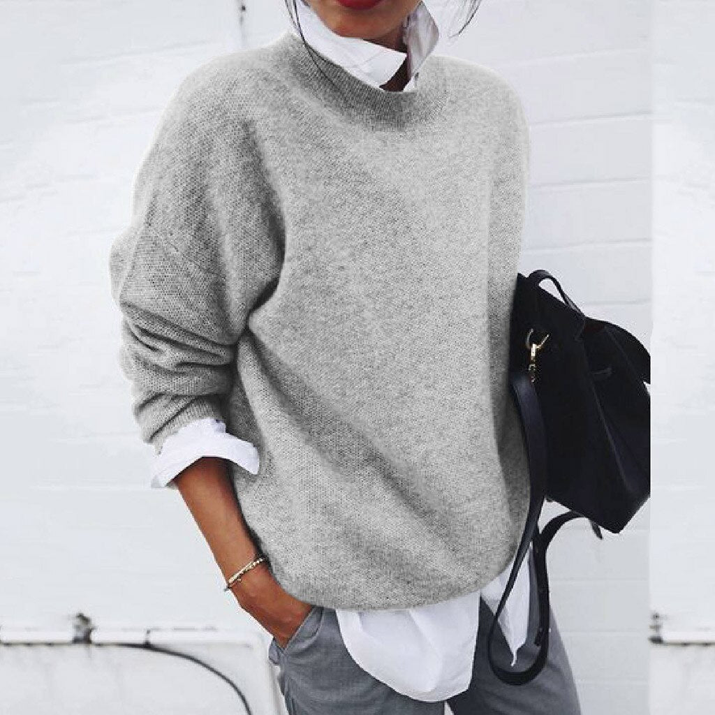 Women's Fine Knit Sweater – Office Knit Pullover