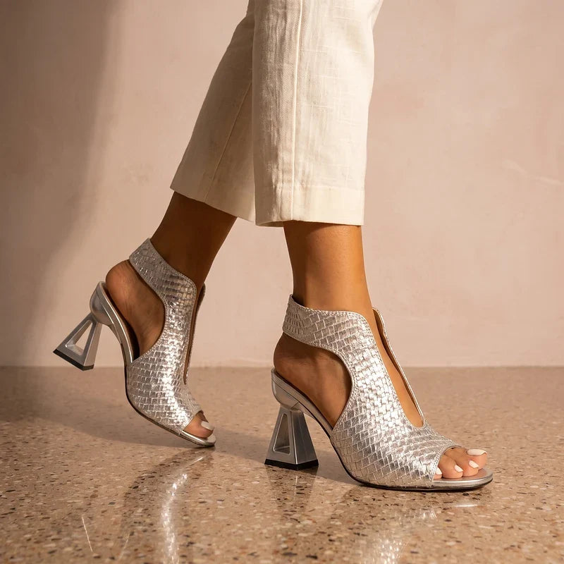 Giselle Woven Slingback Sandals