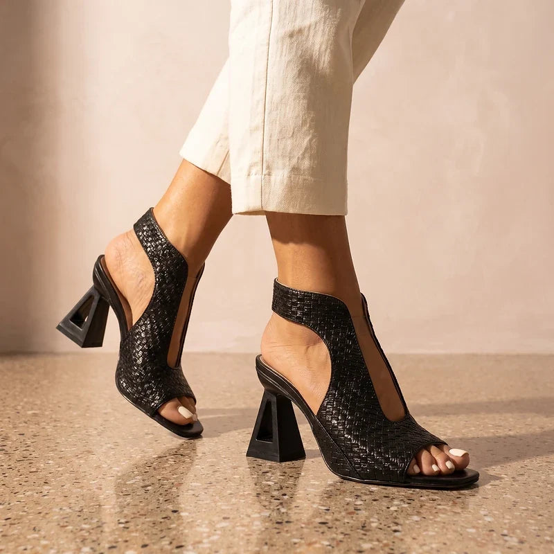 Giselle Woven Slingback Sandals