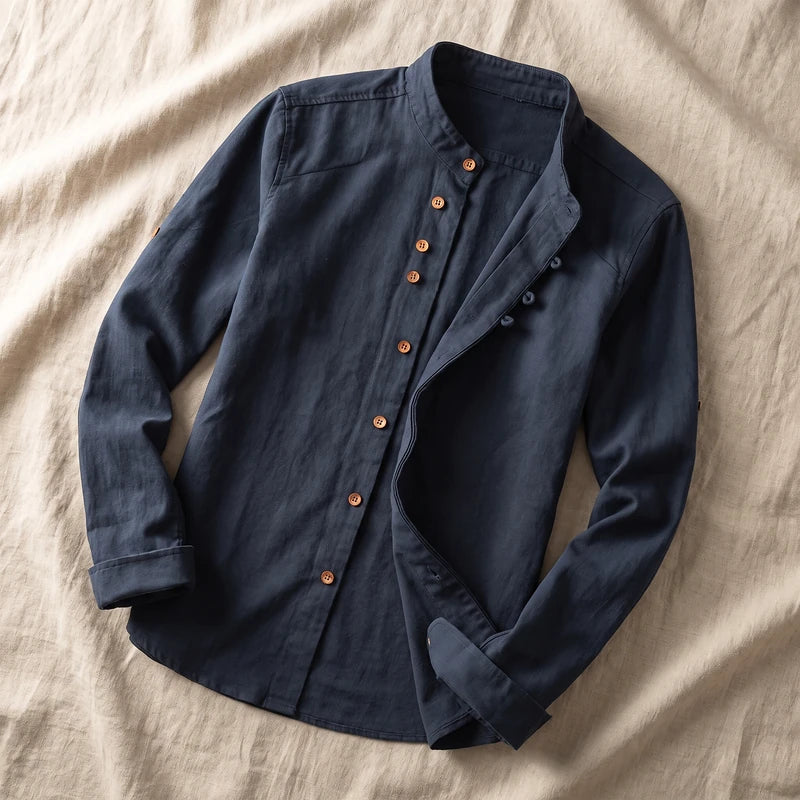 Denholm Relaxed Linen Cotton Shirt
