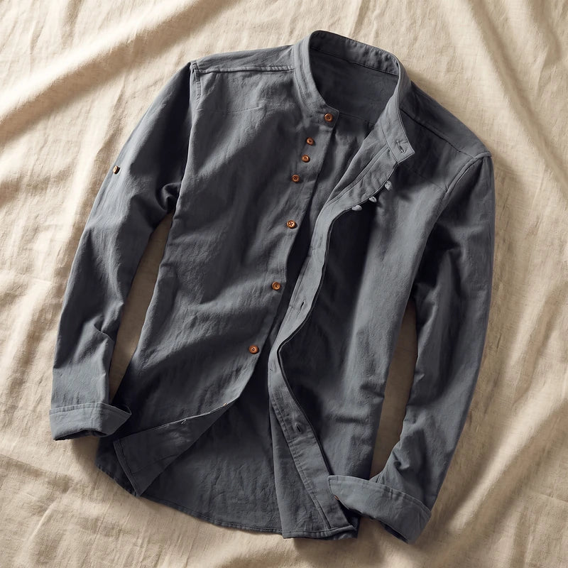 Denholm Relaxed Linen Cotton Shirt