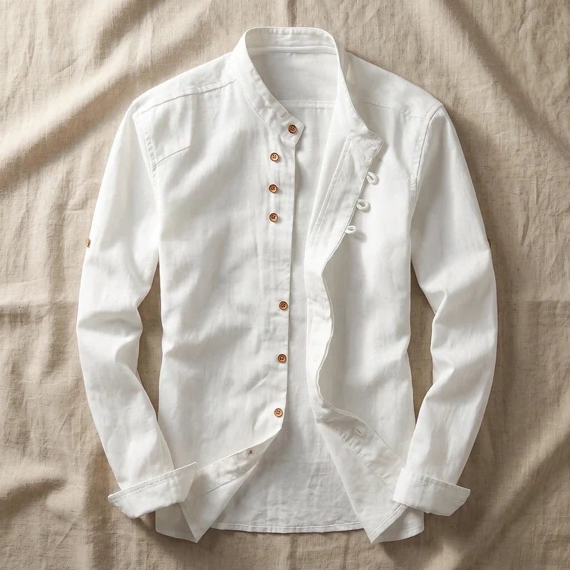 Denholm Relaxed Linen Cotton Shirt