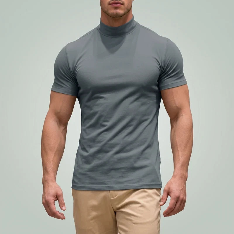 Osmond Slim Mock Neck Tee
