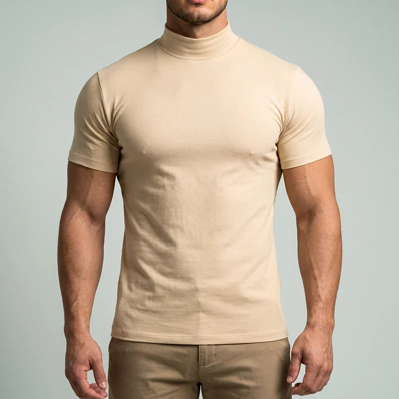 Osmond Slim Mock Neck Tee