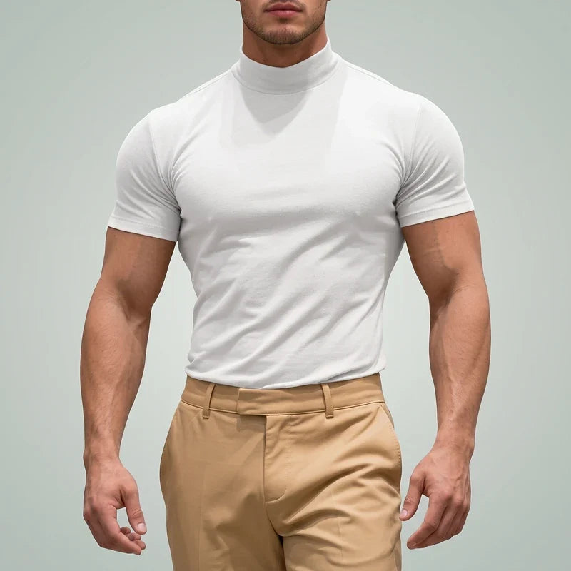 Osmond Slim Mock Neck Tee