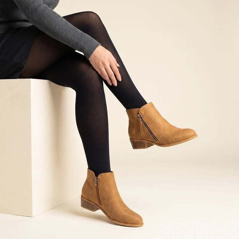Blanche Block Heel Ankle Boots