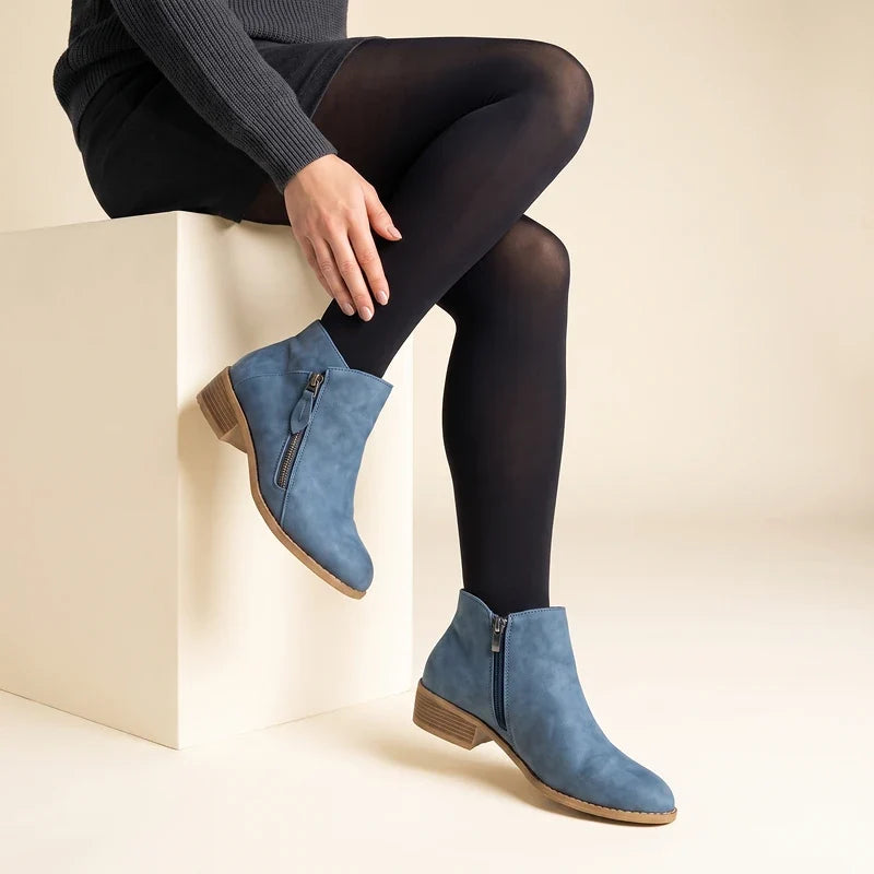 Blanche Block Heel Ankle Boots