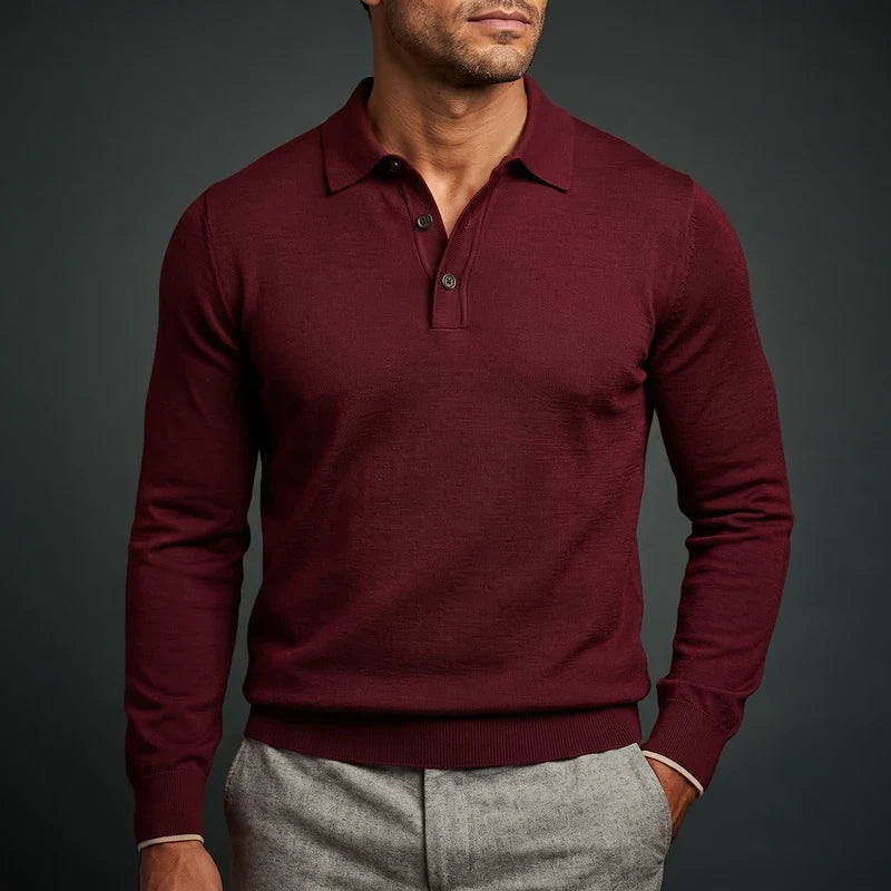 Lambert Merino Long Sleeve Polo