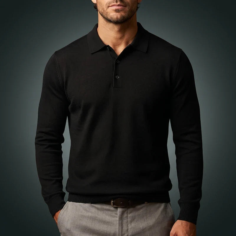 Lambert Merino Long Sleeve Polo