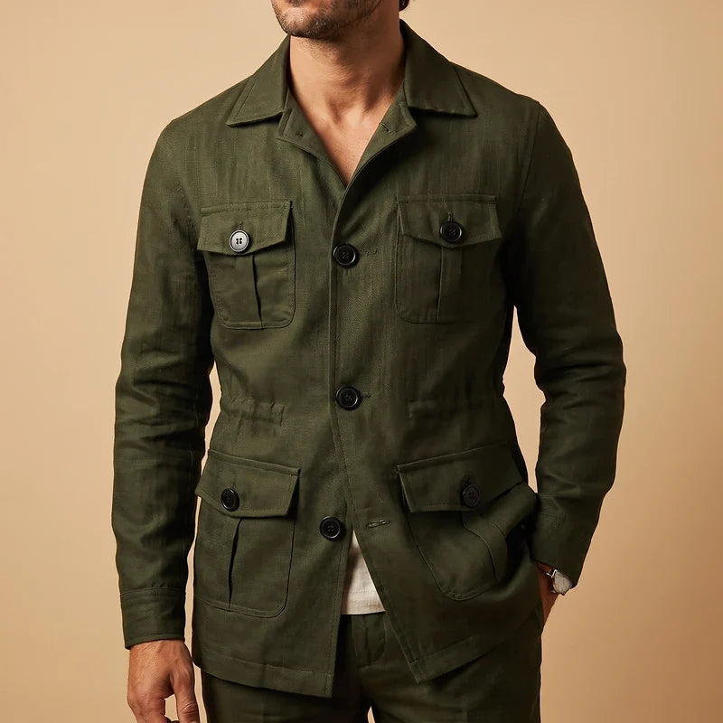 Fairfax Linen Safari Jacket