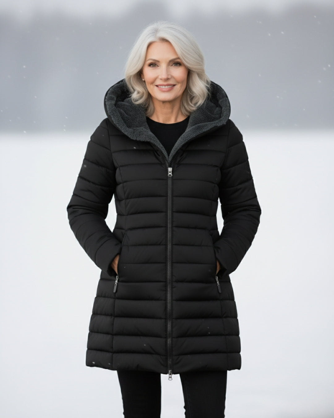 Fleece Lined Puffer Coat