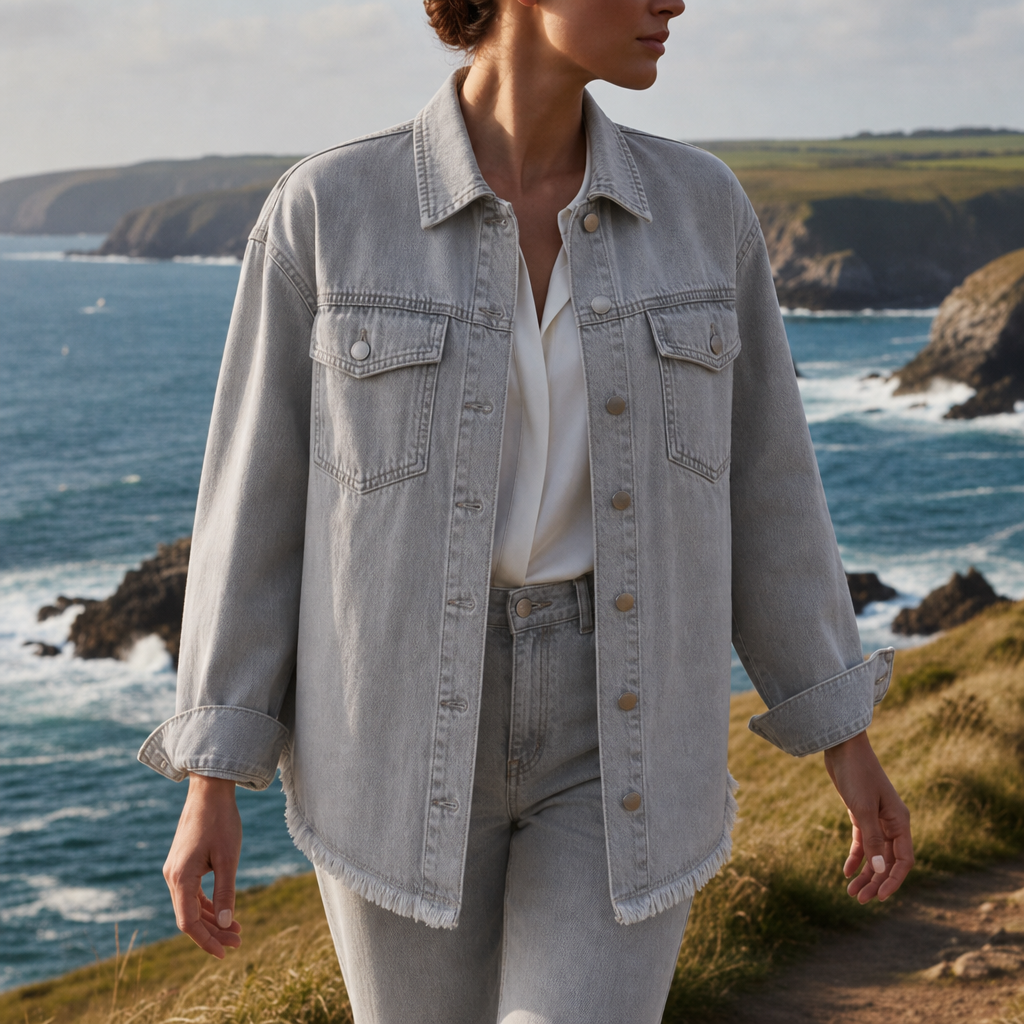 Porquerolles Oversized Denim Jacket