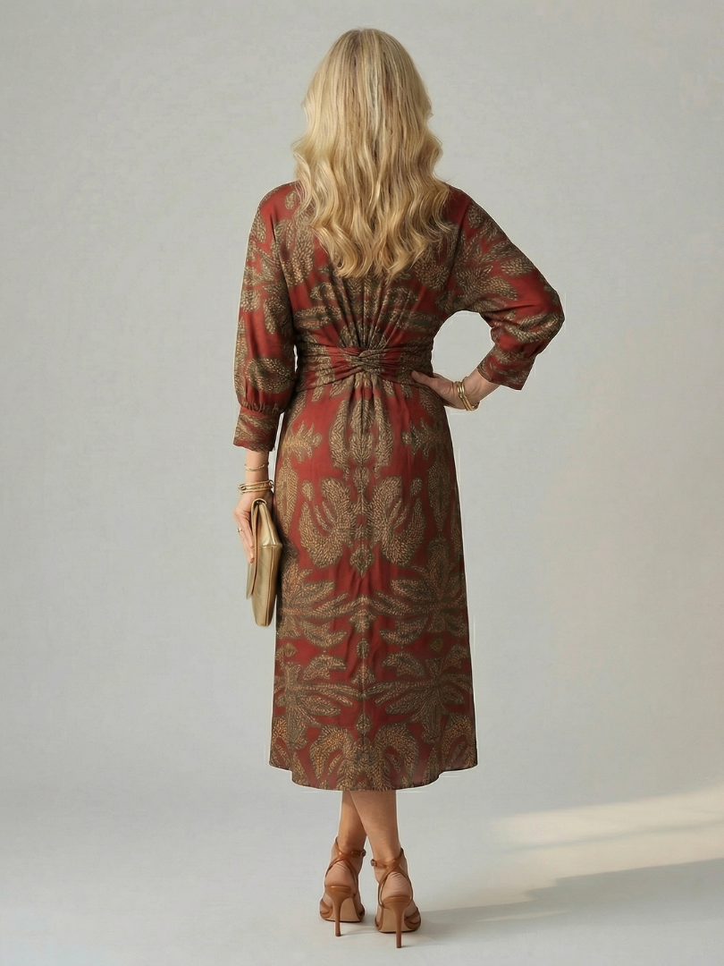 Lune | Natural Crossover Midi Dress™
