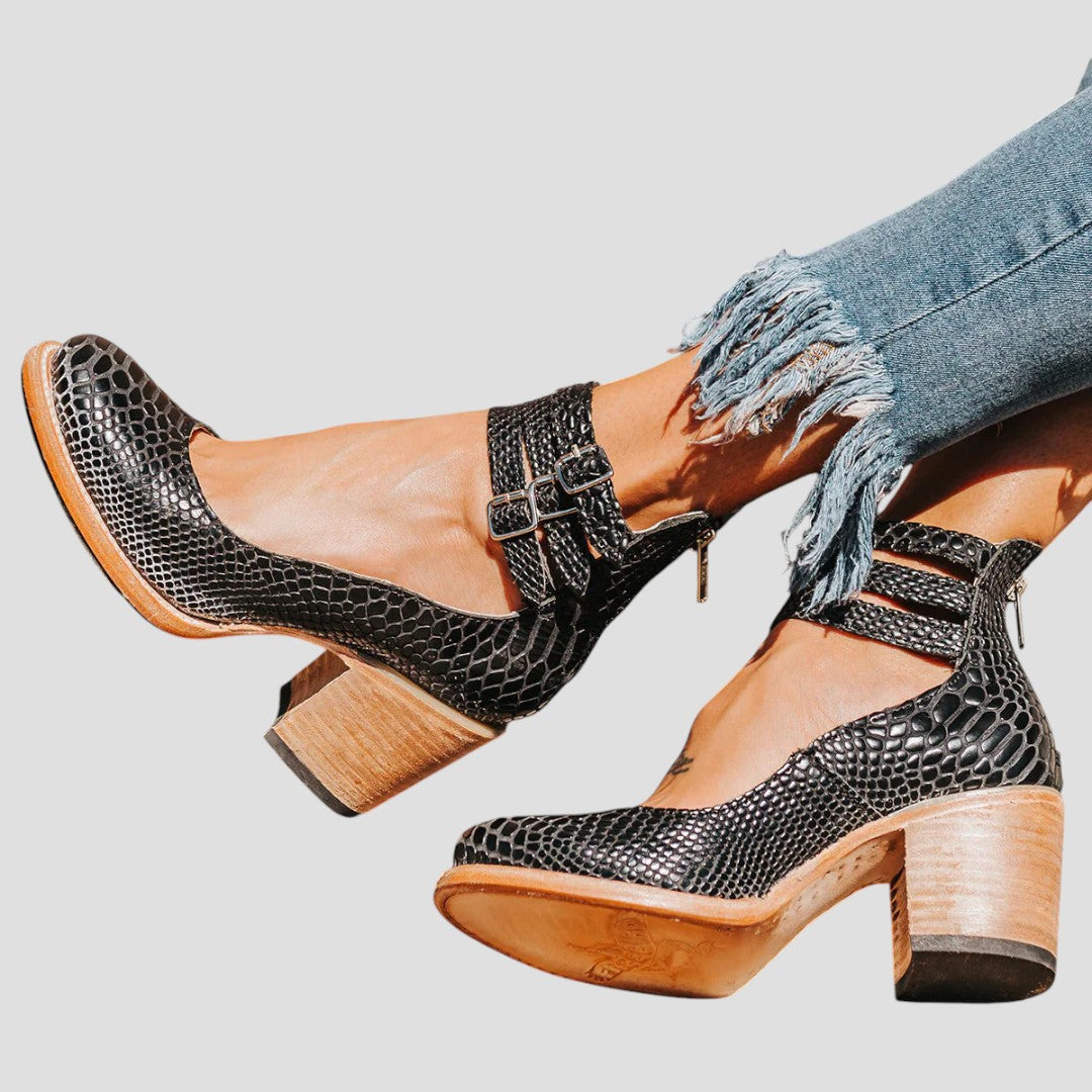 Women's Mid Calf Boots with Support Sole | Comfortable Booties in a Slim, Tapered Line | Size 5-10.5