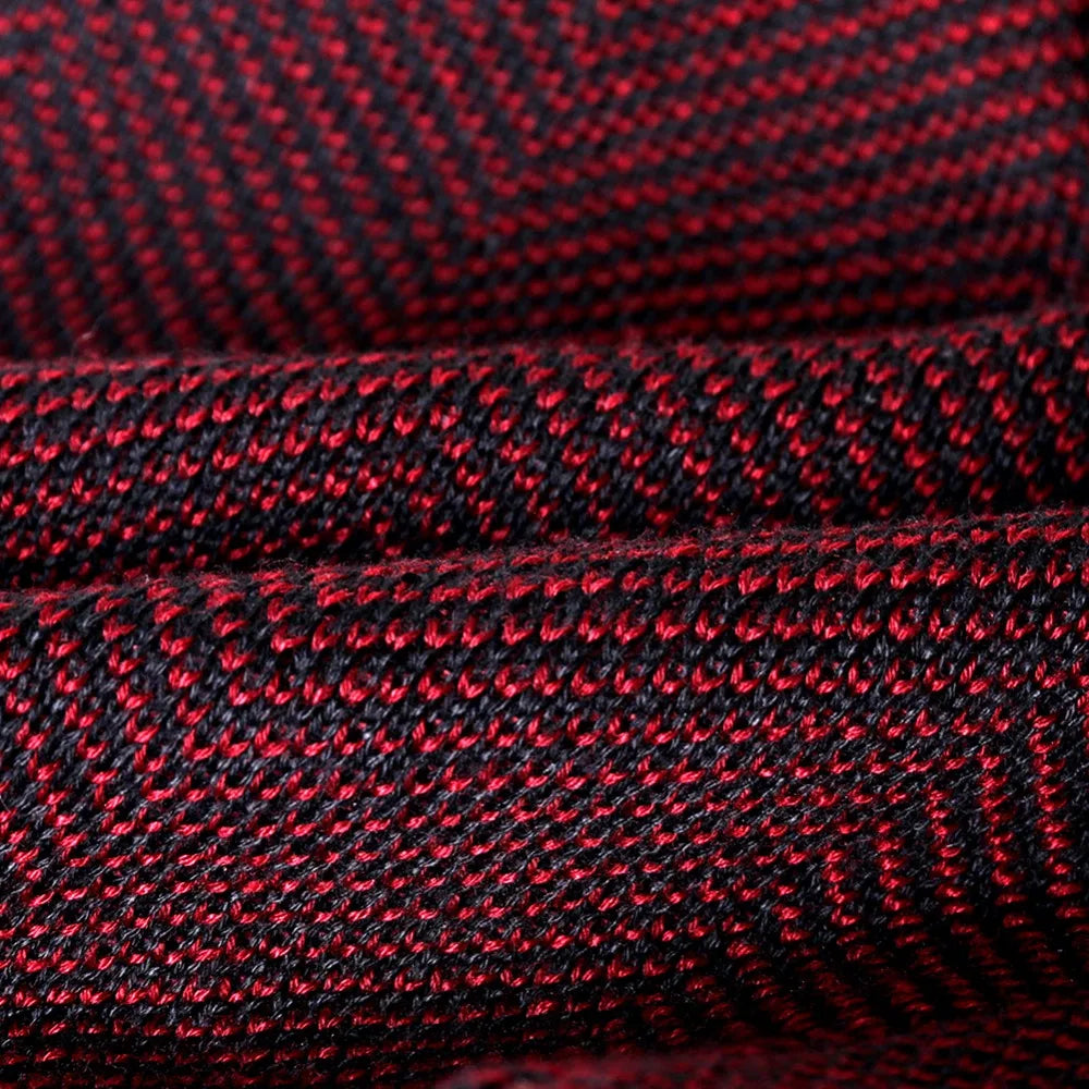 Alex | Unisex Herringbone Knit Beanie with Faux Fur Lining | Windproof, Stretch Slouch Fit | Burgundy, Charcoal and More