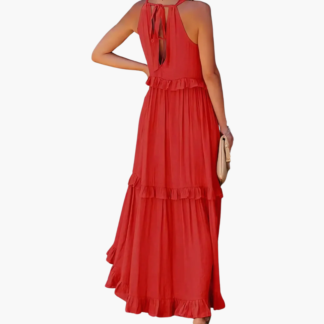 Joanna | Ruffle Breeze Maxi Dress