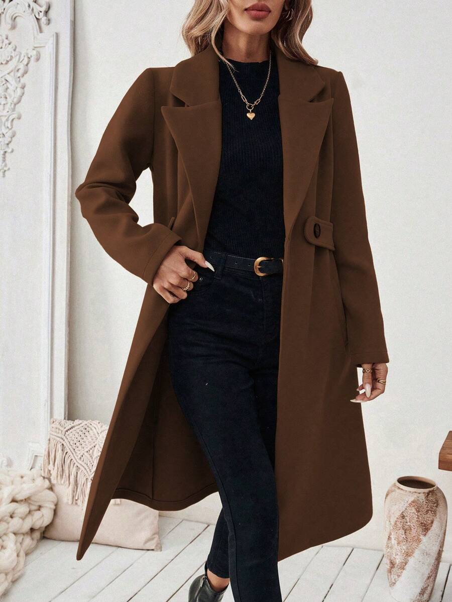 Women's Coat | For Winter | Size S-XL | Khaki, Brown, Coffee, Grey, Dark Blue