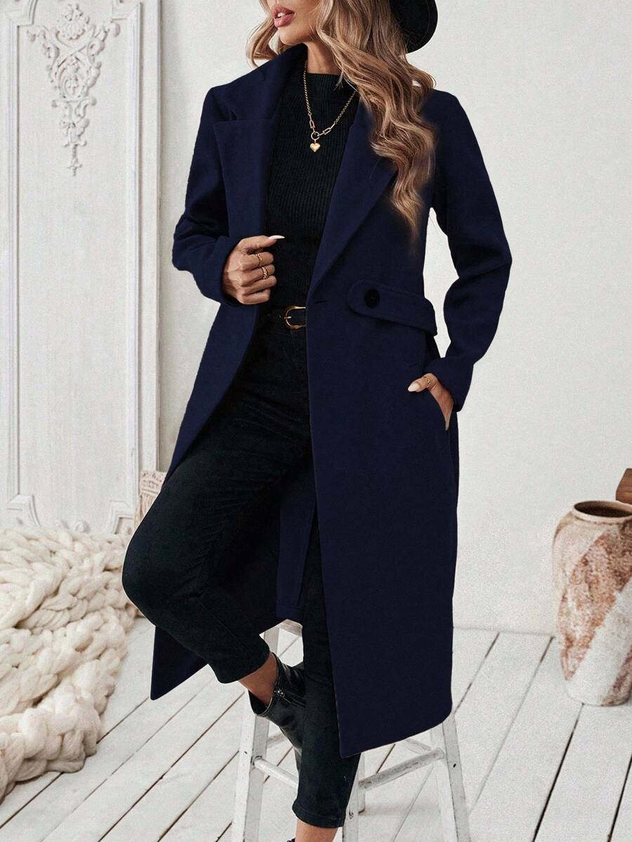 Women's Coat | For Winter | Size S-XL | Khaki, Brown, Coffee, Grey, Dark Blue