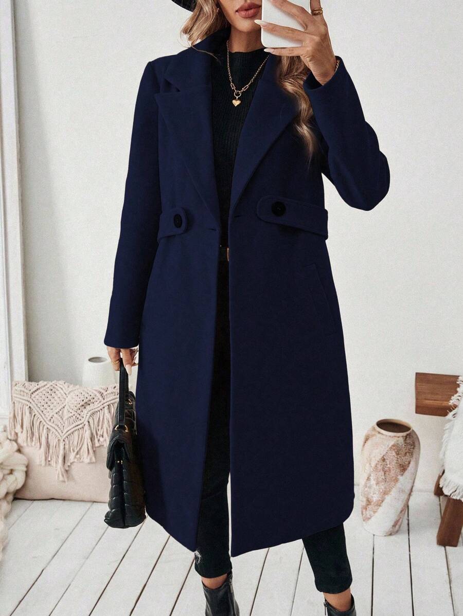 Women's Coat | For Winter | Size S-XL | Khaki, Brown, Coffee, Grey, Dark Blue