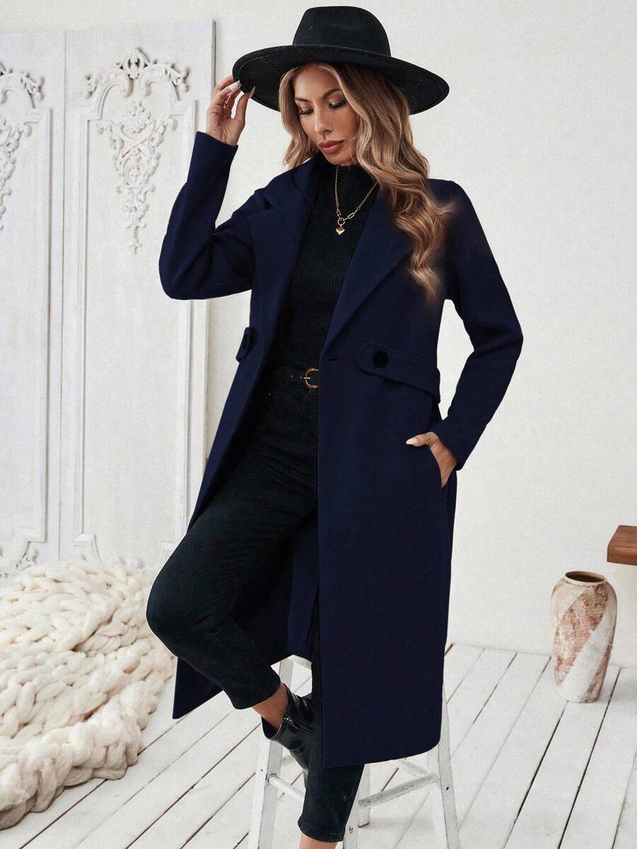 Women's Coat | For Winter | Size S-XL | Khaki, Brown, Coffee, Grey, Dark Blue