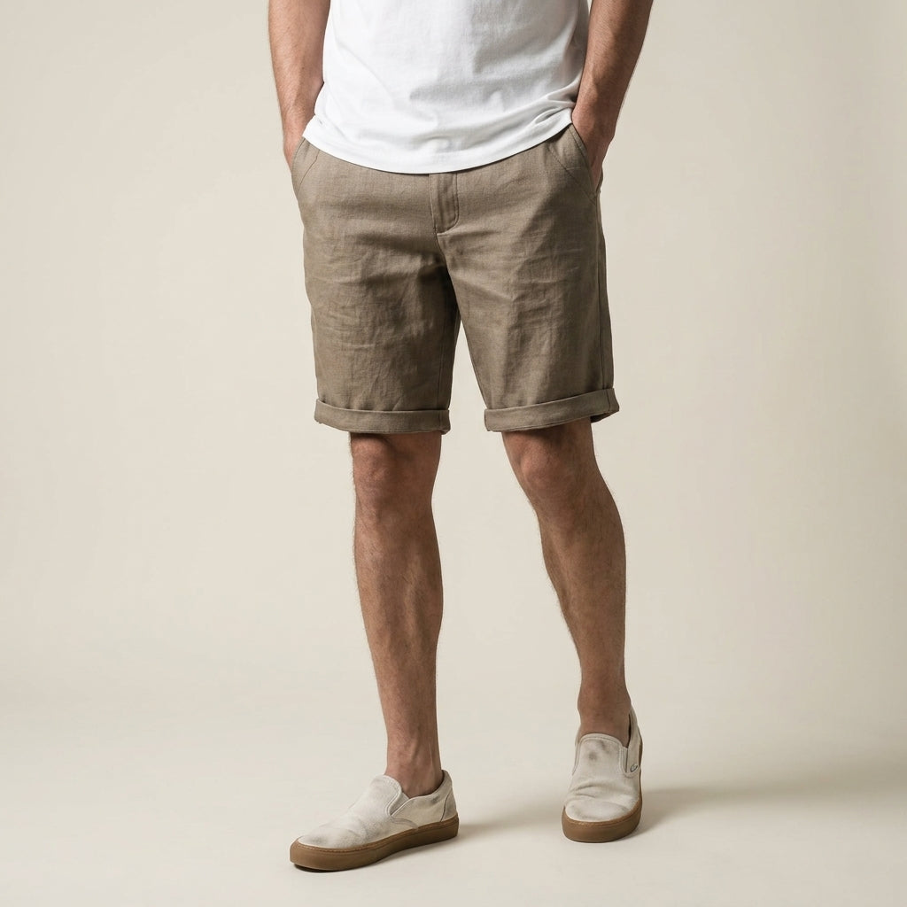 Ronda Linen Casual Shorts
