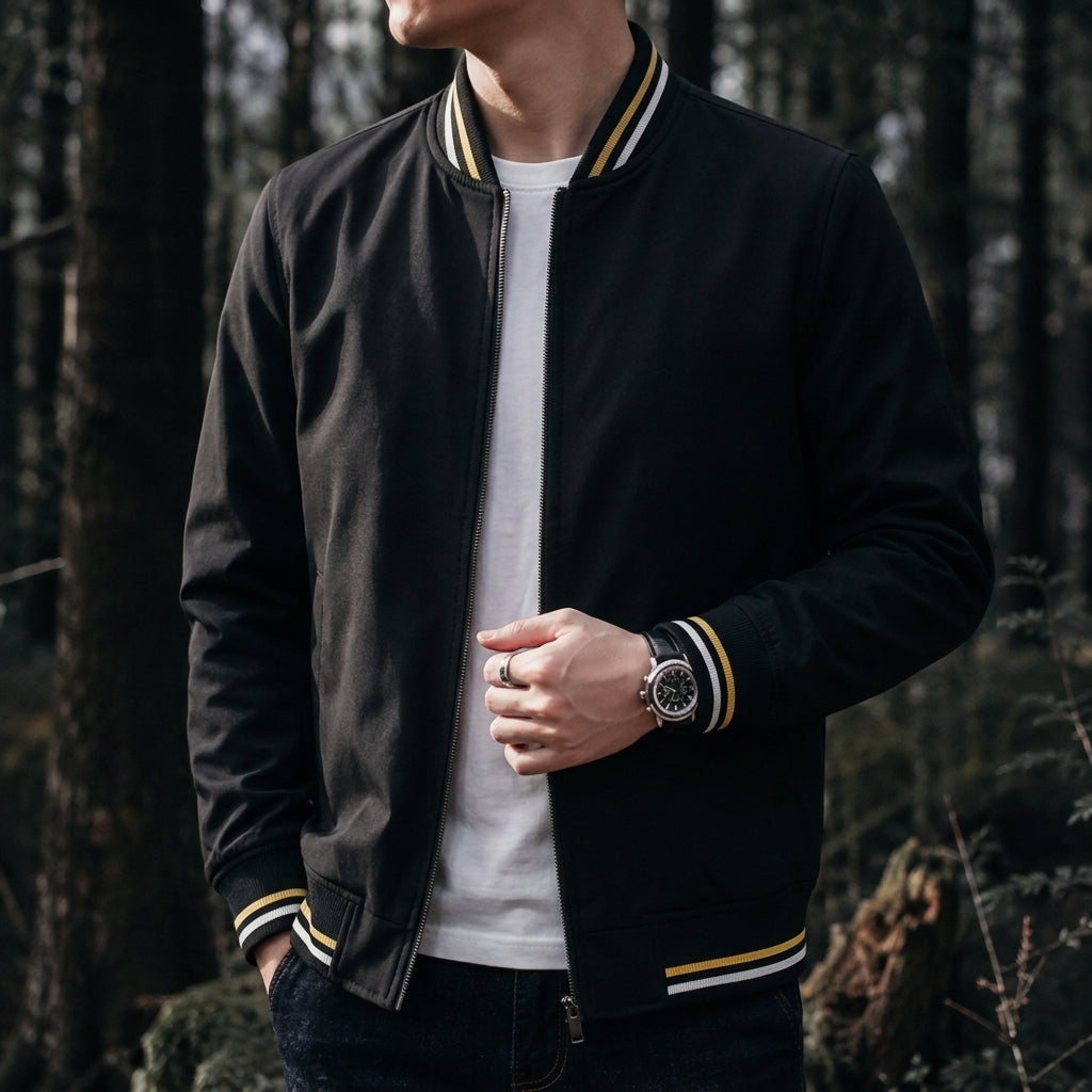 Alassio Men's Zip Bomber Jacket