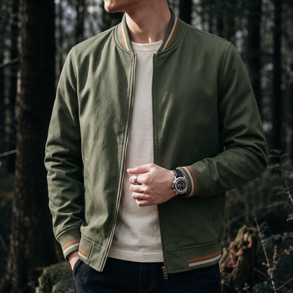 Alassio Men's Zip Bomber Jacket