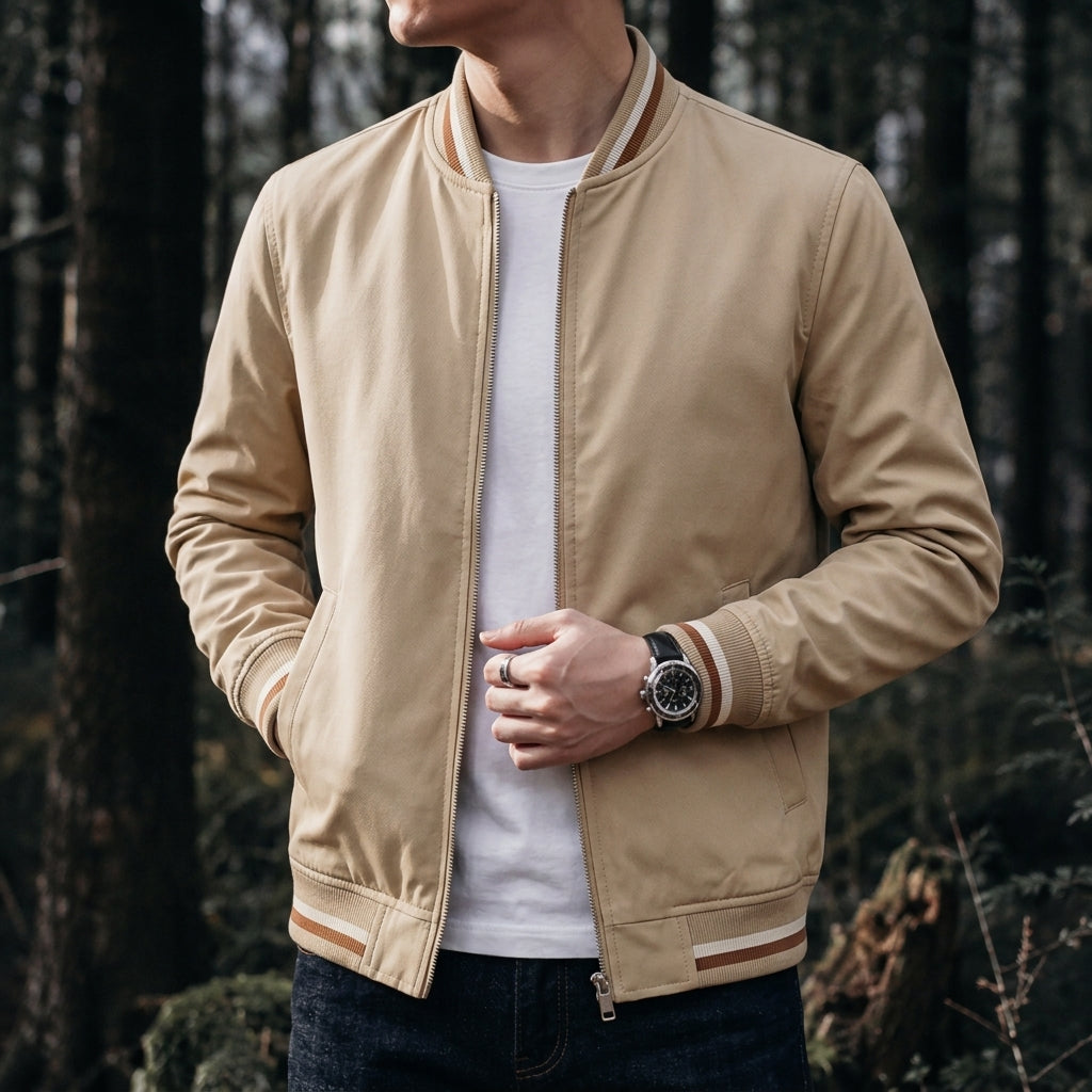 Alassio Men's Zip Bomber Jacket