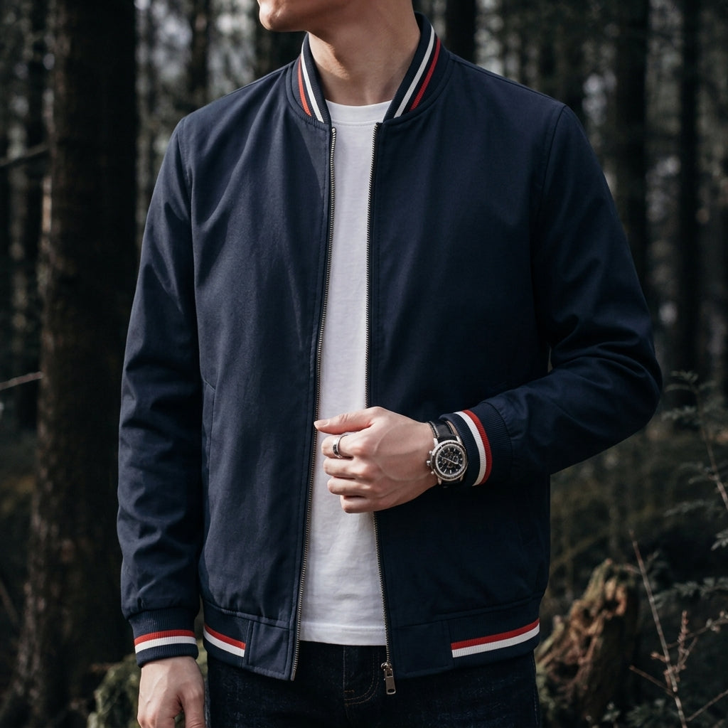 Alassio Men's Zip Bomber Jacket