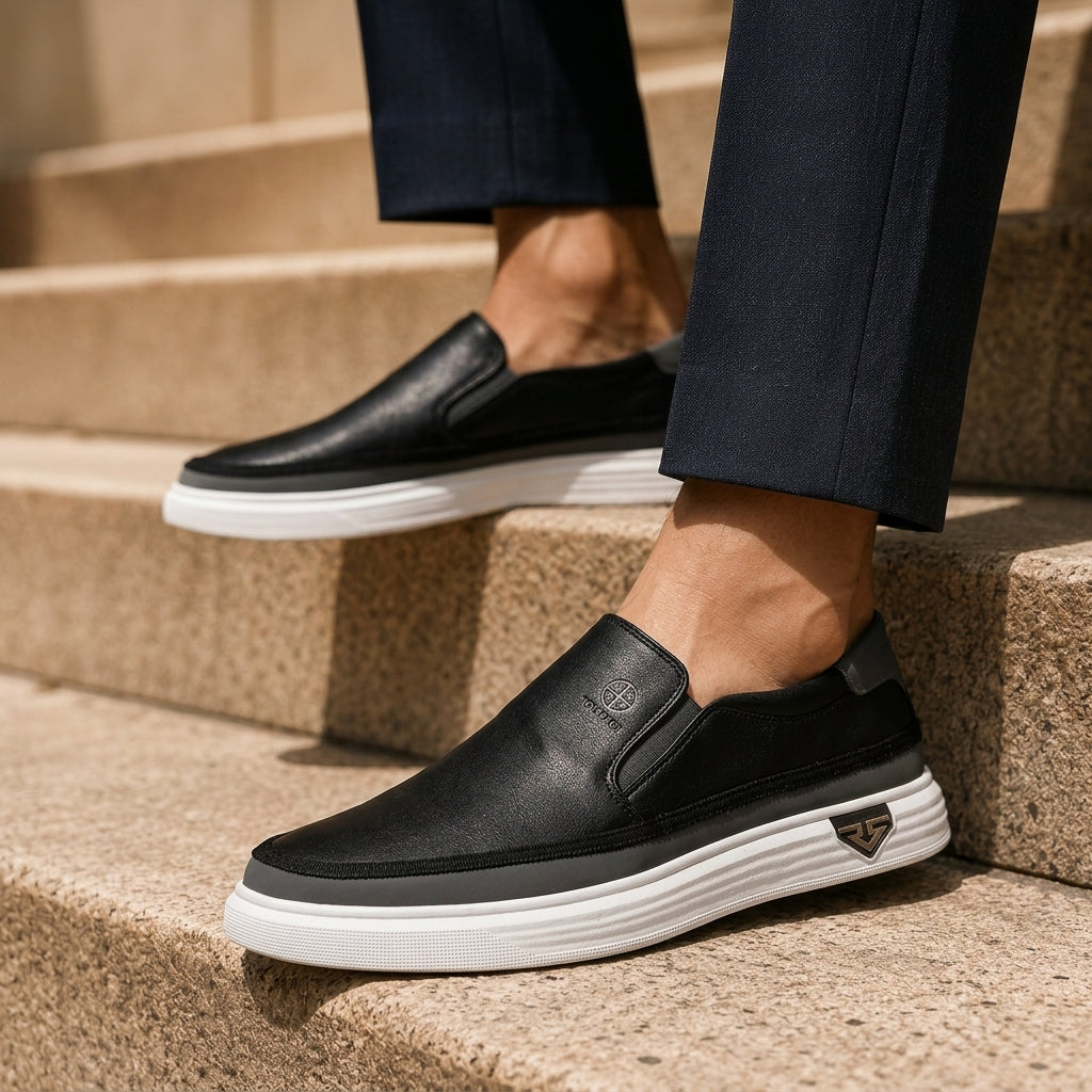 Ferrara Italian Leather Slip-Ons