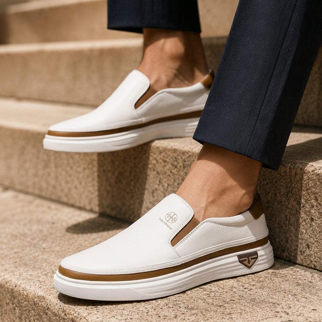 Ferrara Italian Leather Slip-Ons