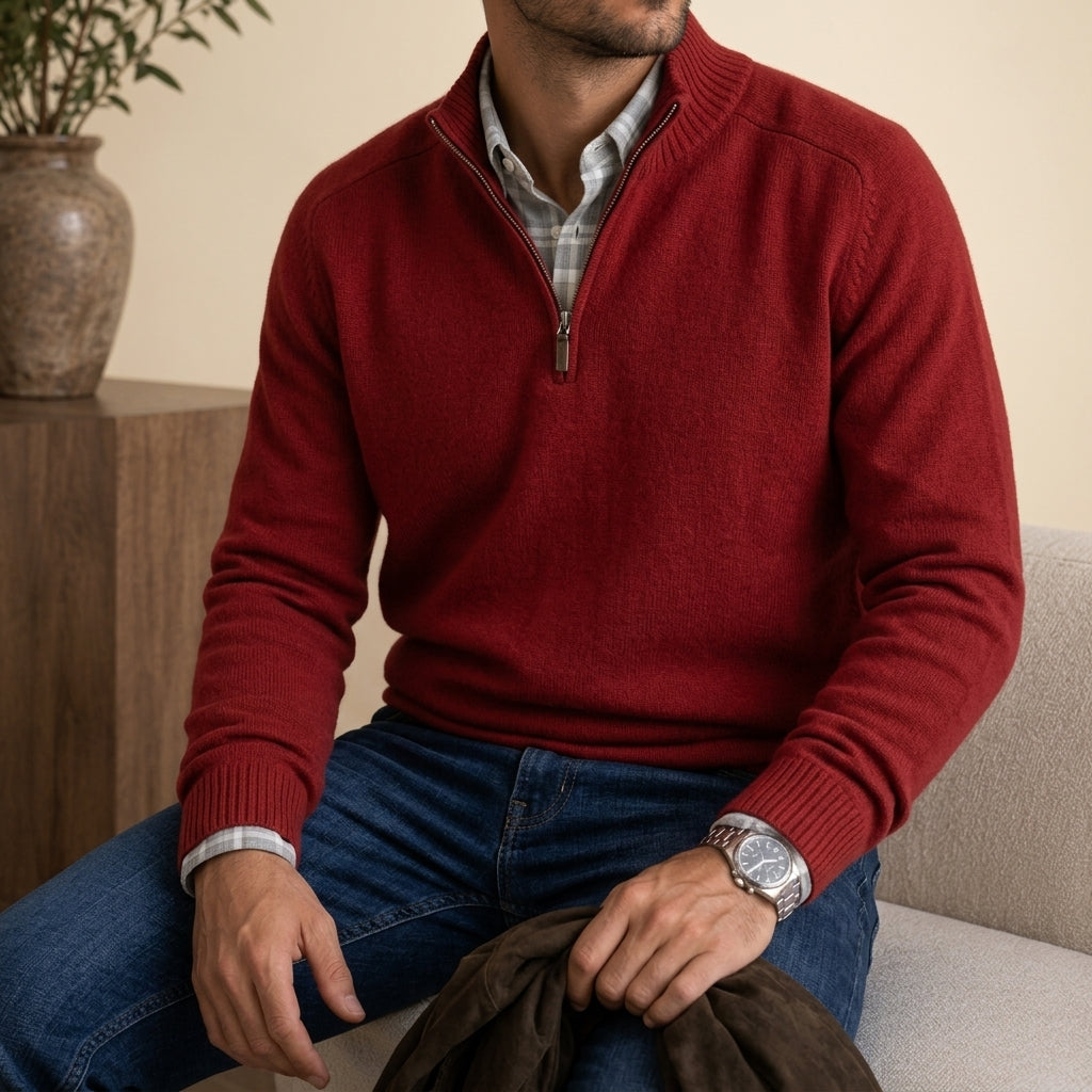 Sète Cashmere Zip-Up Sweater