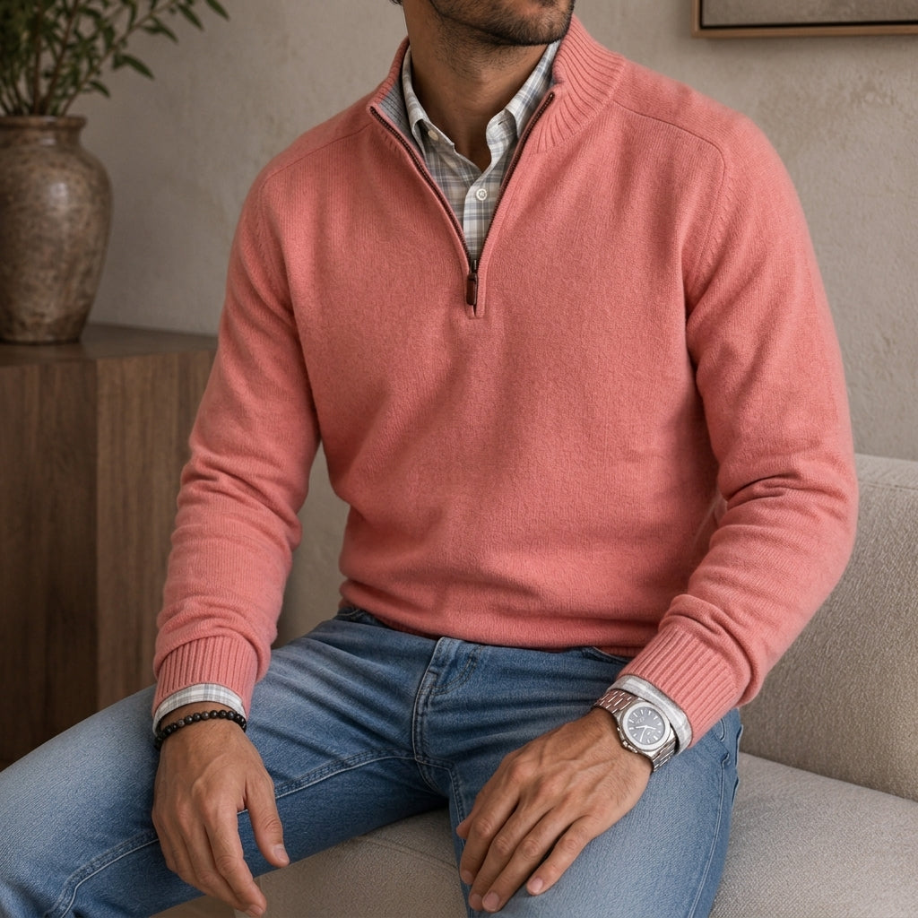 Sète Cashmere Zip-Up Sweater