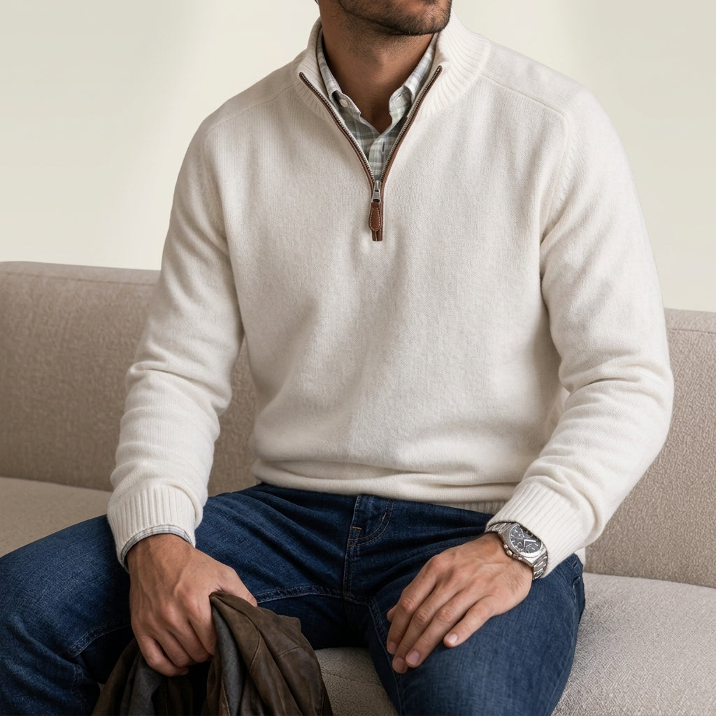 Sète Cashmere Zip-Up Sweater