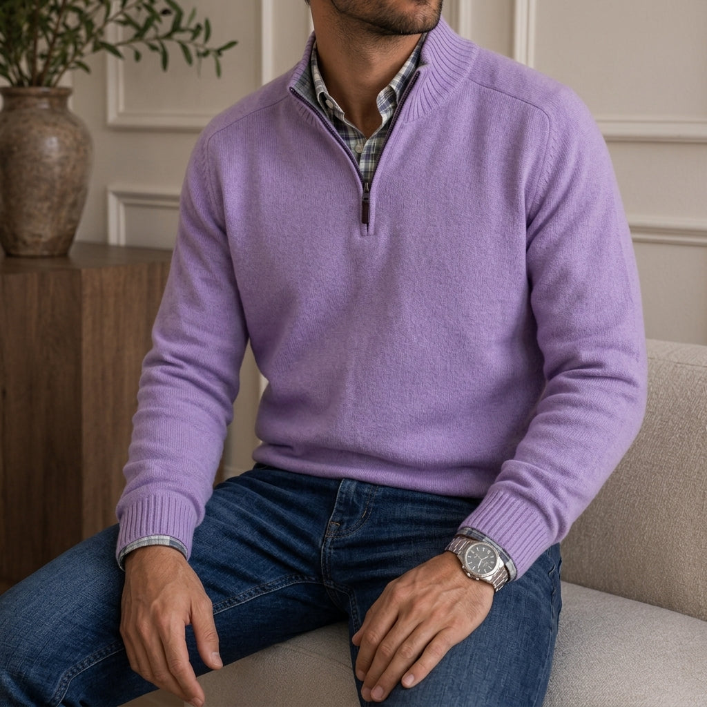 Sète Cashmere Zip-Up Sweater