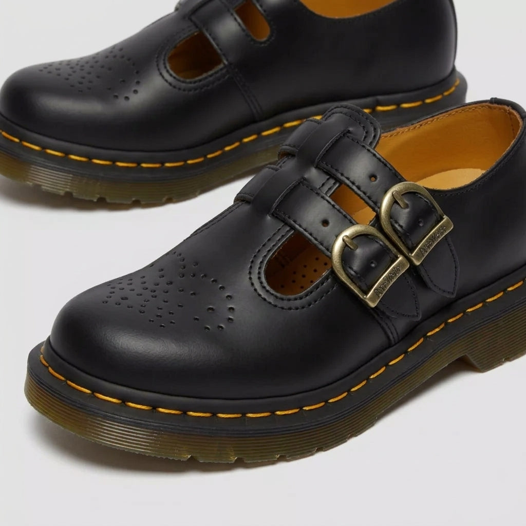Limone Leather Mary Jane Flats